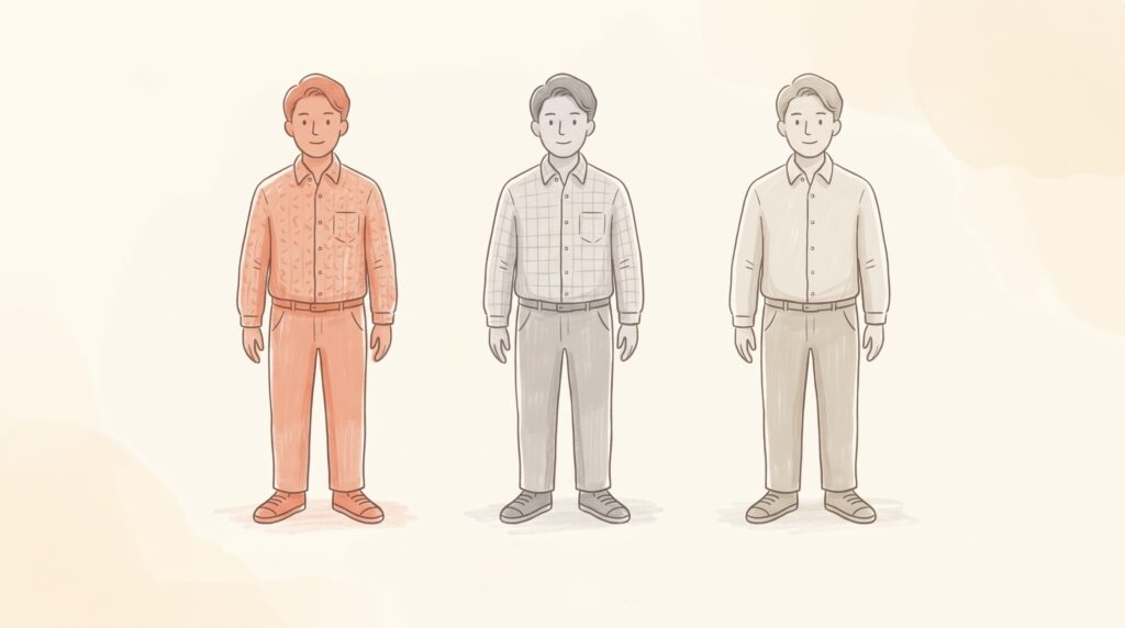 男性の3人に1人は生涯未婚であることを表したピクトグラム