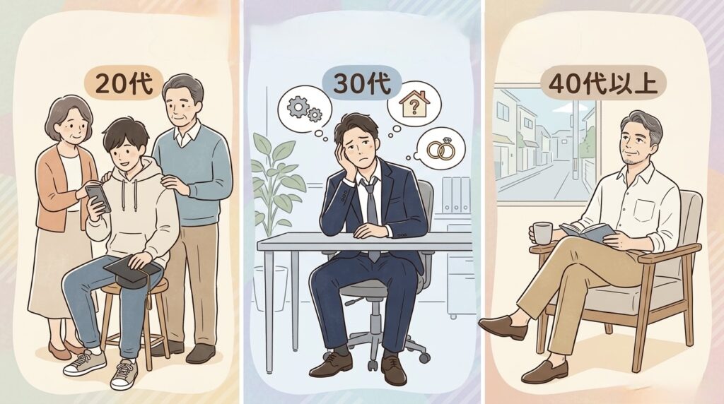 年代別独身息子との向き合い方