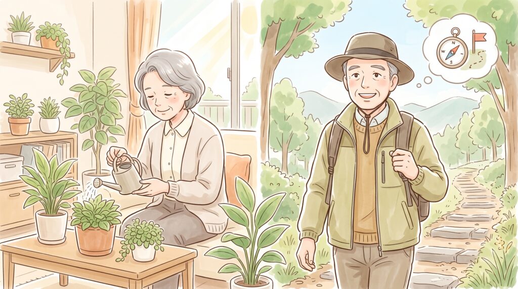 趣味を楽しむ親